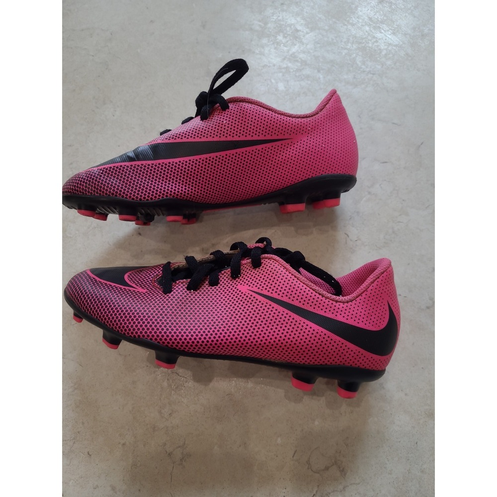 Nike Jr. BRAVATA II FG Youth Size 3Y Soccer Cleats Pink Black Athletic Sports - Picture 2 of 10
